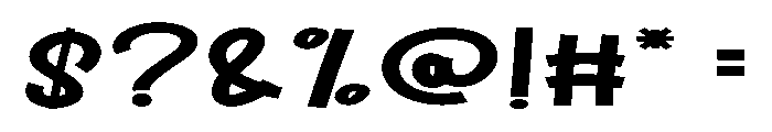Best Mocca Font OTHER CHARS