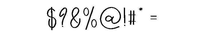 Best Newyear Font OTHER CHARS