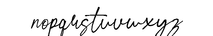 Besther Rusbery Font LOWERCASE