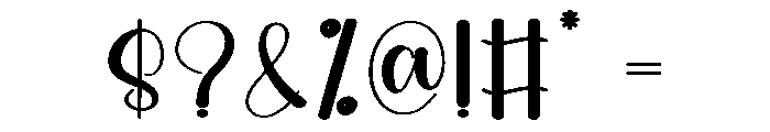 Bestie Harmony Font OTHER CHARS