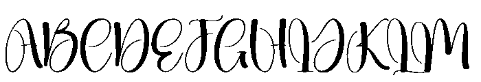 Bestie Harmony Font UPPERCASE