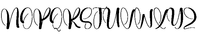 Bestie Harmony Font UPPERCASE