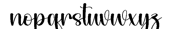 Bestie Harmony Font LOWERCASE