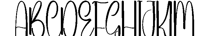 Bestie January Font UPPERCASE