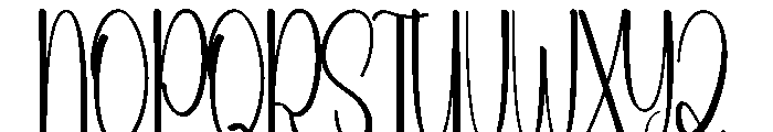 Bestie January Font UPPERCASE