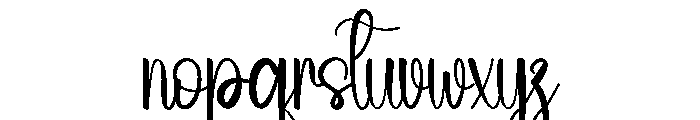 Bestie January Font LOWERCASE