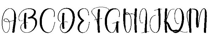 Besties California Font UPPERCASE