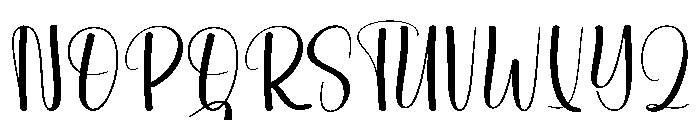 Besties California Font UPPERCASE