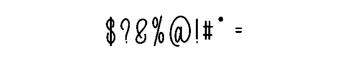 Besties Outline Font OTHER CHARS