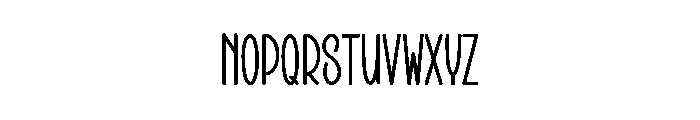 Besties Outline Font LOWERCASE