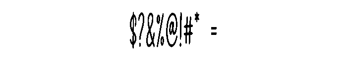 Bestwick Font OTHER CHARS