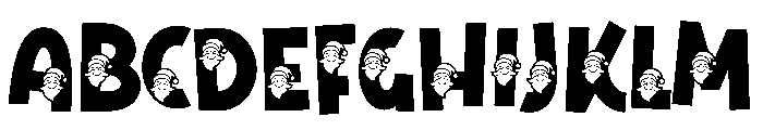 Besty Santa Regular Font UPPERCASE
