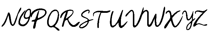 Betah Script Regular Font UPPERCASE