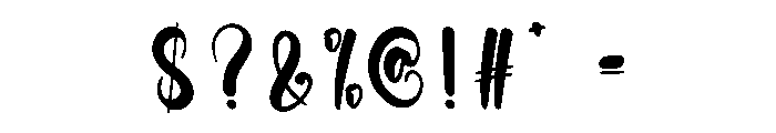 Better Autography Font OTHER CHARS