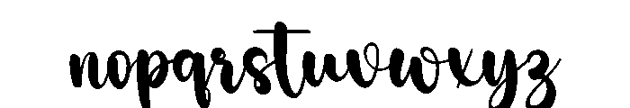 Better Autography Font LOWERCASE
