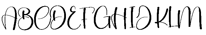Better Birthday Font UPPERCASE