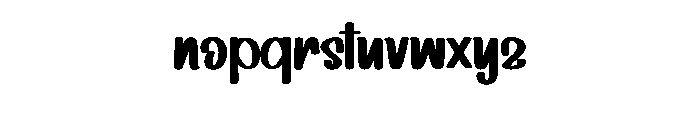 Better Going Font LOWERCASE