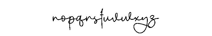 Better Justine Font LOWERCASE
