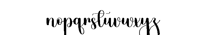 Better Santa Font LOWERCASE