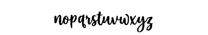 BetterCalm-Regular Font LOWERCASE