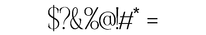 Bevaloire-Regular Font OTHER CHARS