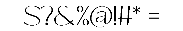 Bevera Regular Font OTHER CHARS