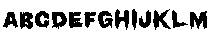 Beware Horror Font UPPERCASE