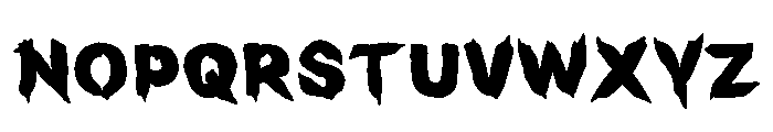 Beware Horror Font UPPERCASE