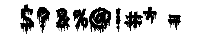 Beyond Black Metal Regular Font OTHER CHARS