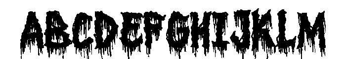 Beyond Black Metal Regular Font UPPERCASE