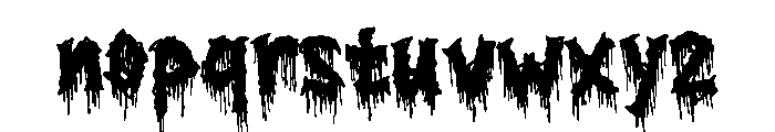Beyond Black Metal Regular Font LOWERCASE