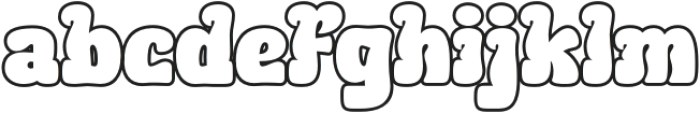 BEKURI Outline otf (400) Font LOWERCASE