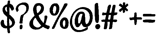 BELIEVE Regular otf (400) Font OTHER CHARS