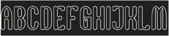 BELIEVE SYSTEM-Hollow-Inverse otf (400) Font UPPERCASE