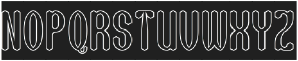 BELIEVE SYSTEM-Hollow-Inverse otf (400) Font UPPERCASE
