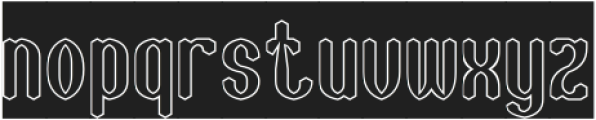 BELIEVE SYSTEM-Hollow-Inverse otf (400) Font LOWERCASE