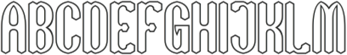 BELIEVE SYSTEM-Hollow otf (400) Font UPPERCASE