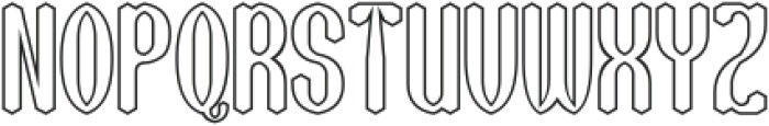 BELIEVE SYSTEM-Hollow otf (400) Font UPPERCASE