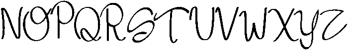 BELLISSIMA Regular otf (400) Font UPPERCASE