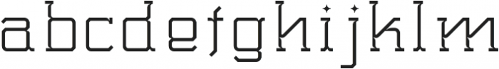 BEN slab Light otf (300) Font LOWERCASE