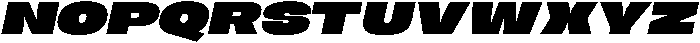 BERIER Extra Black Oblique otf (900) Font UPPERCASE