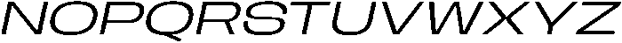 BERIER Extra Light Oblique otf (200) Font UPPERCASE