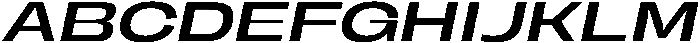 BERIER Regular Oblique otf (400) Font UPPERCASE