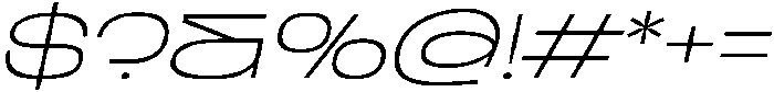 BERIER Thin Oblique otf (100) Font OTHER CHARS
