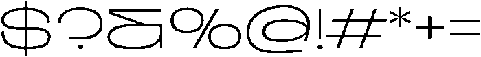 BERIER Thin ttf (100) Font OTHER CHARS
