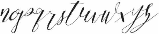 Be Grateful Slant otf (400) Font LOWERCASE