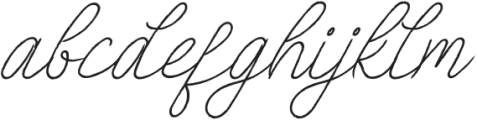 Be Rush Italic otf (400) Font LOWERCASE