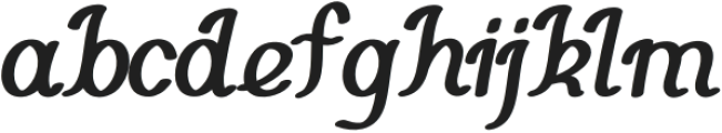 Be Yourself Regular otf (400) Font LOWERCASE