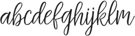 BeBright otf (400) Font LOWERCASE