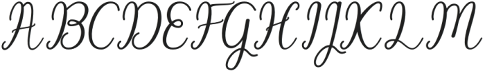 Beach Girl Script Regular otf (400) Font UPPERCASE